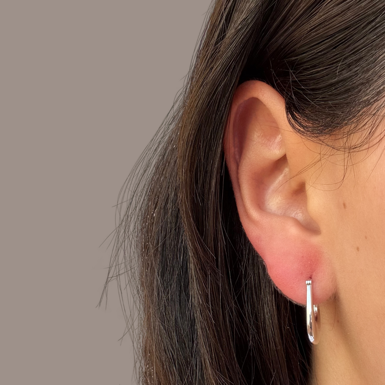 11:16 Thick Hoop Earring – Bold, Timeless, Essential